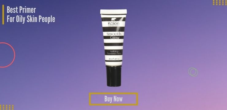 Kokie Smooth Glow Hydrating Face Primer on purple background