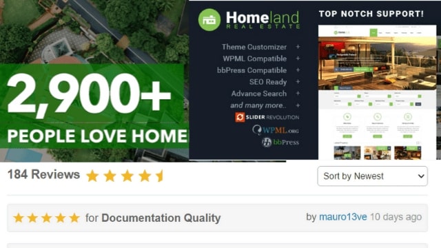 Responsive Real Estate Theme for WordPress – Homeland review with bestreviewever.com